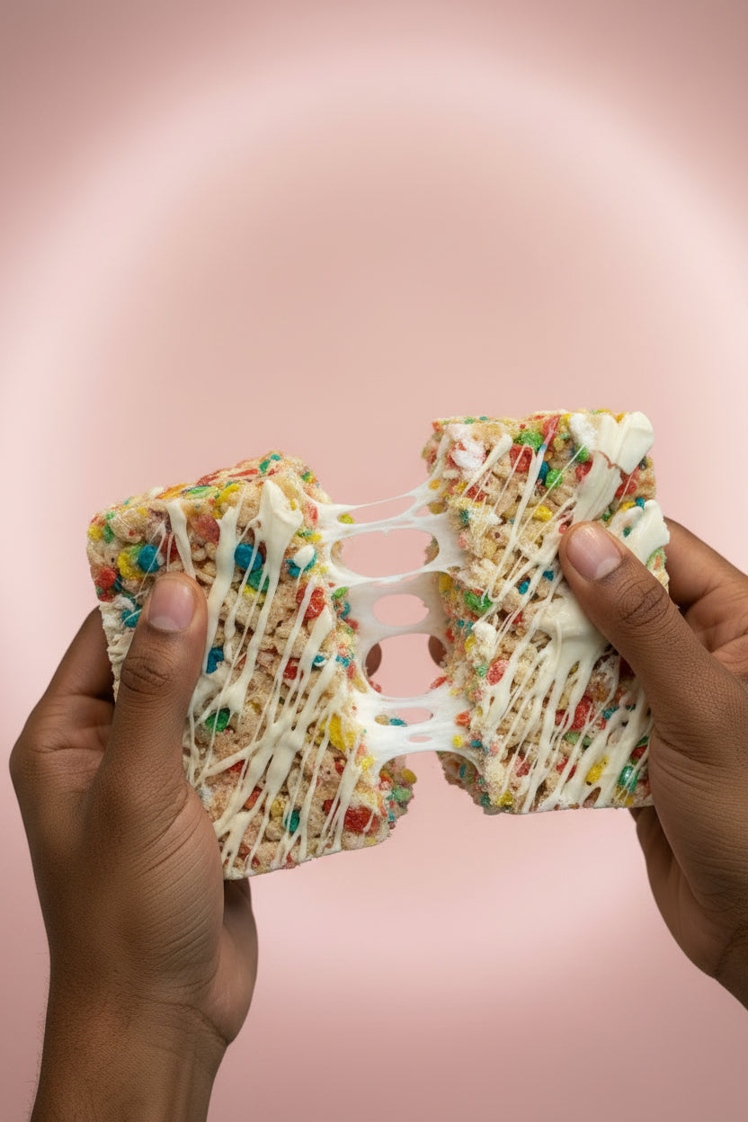 Fruity Pebbles Gourmet Marshmallow Crispy Treat