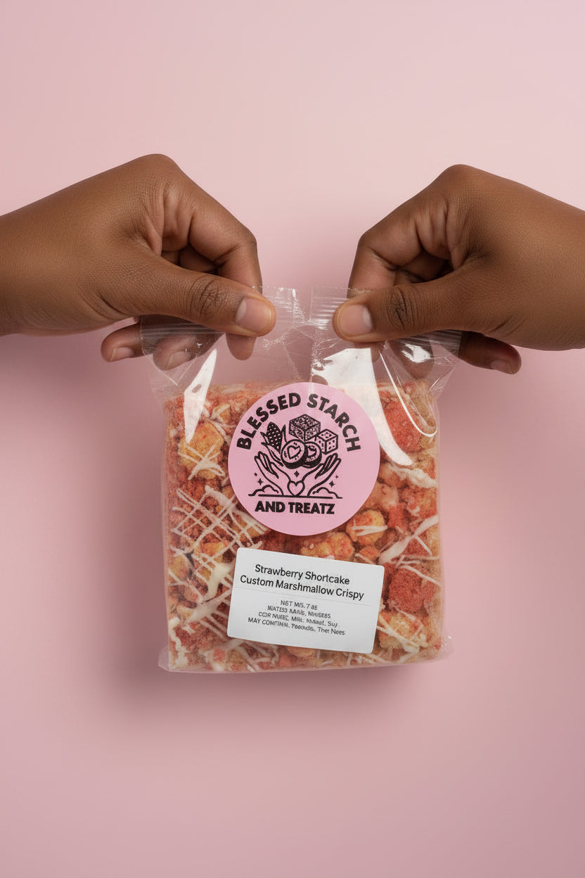 Strawberry Shortcake Gourmet Marshmallow Crispy Treat